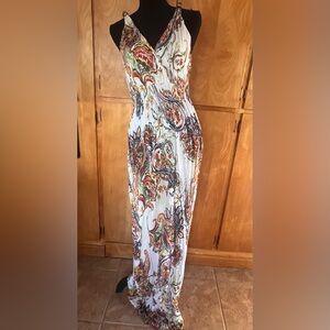 Paisley Print Maxi Dress